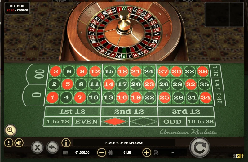 Στιγμιότυπο Οθόνης American Roulette