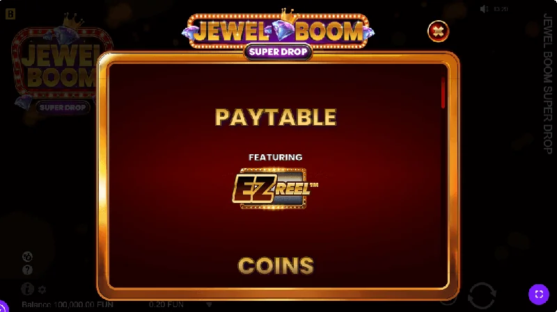 Στιγμιότυπο οθόνης Jewel Boom Super Drop