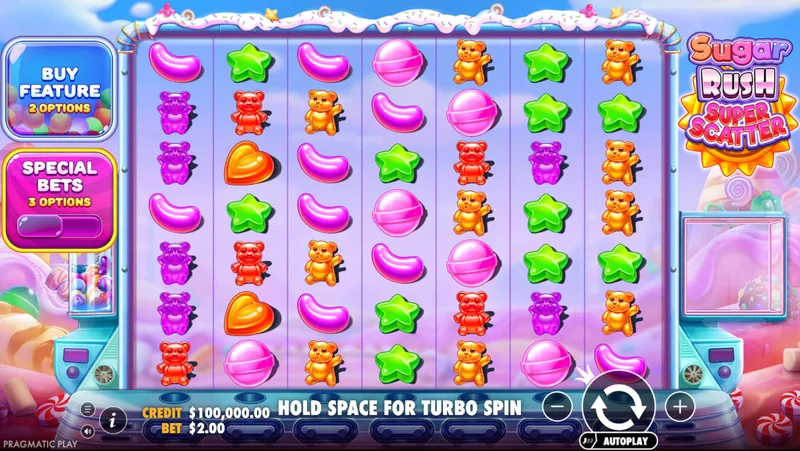 Στιγμιότυπο οθόνης Sugar Rush Super Scatter