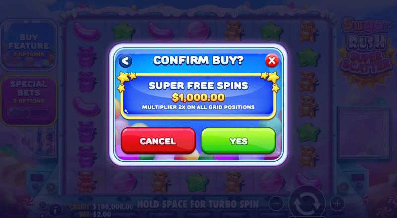 Στιγμιότυπο οθόνης Sugar Rush Super Scatter