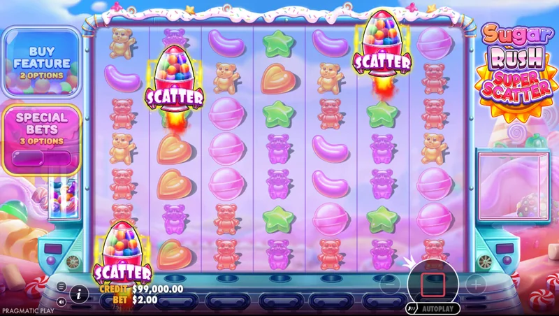 Στιγμιότυπο Sugar Rush Super Scatter