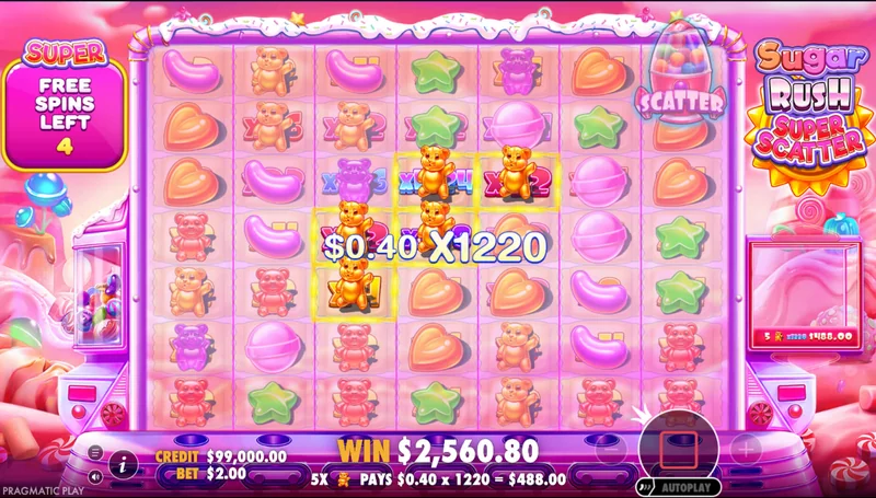 Στιγμιότυπο οθόνης Sugar Rush Super Scatter