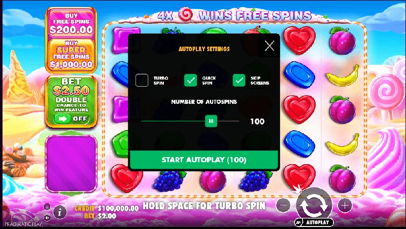 Στιγμιότυπο οθόνης Sweet Bonanza 1000