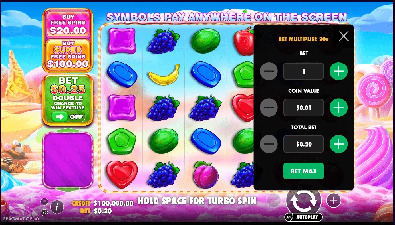Στιγμιότυπο οθόνης Sweet Bonanza 1000