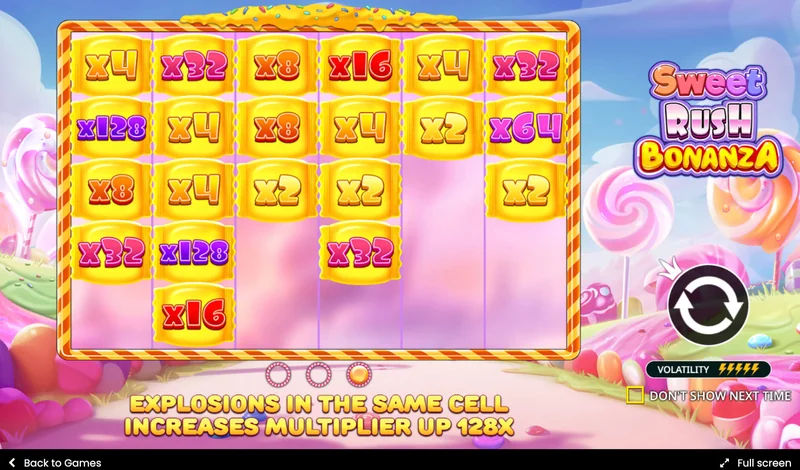 Στιγμιότυπο Sweet Rush Bonanza