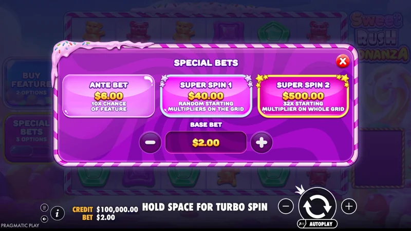 Στιγμιότυπο Sweet Rush Bonanza