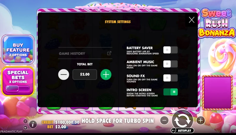 Στιγμιότυπο οθόνης Sweet Rush Bonanza
