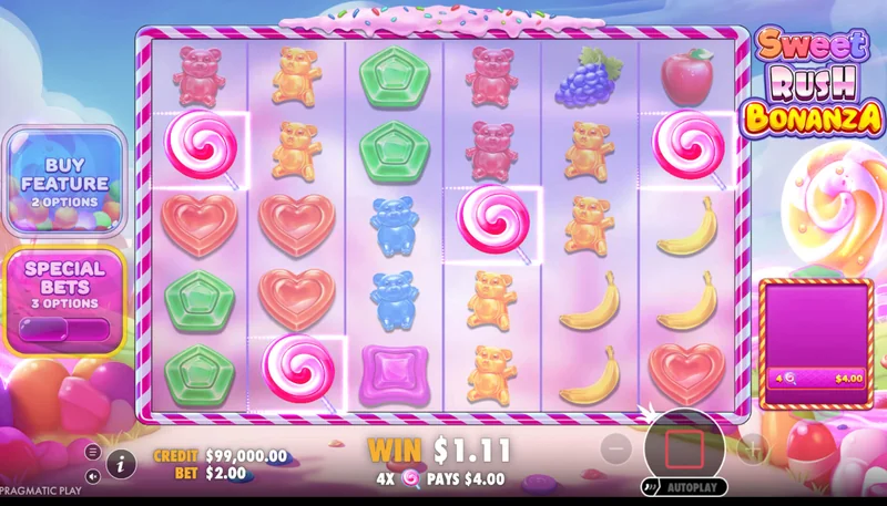 Στιγμιότυπο οθόνης Sweet Rush Bonanza